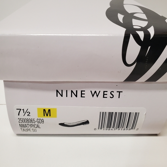 Nine west round toe cut-out slip on Taupe Suede ballet flat - Picture 6 of 13